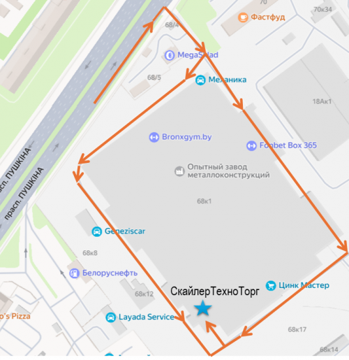 схема проезда СкайлерТехноТорг